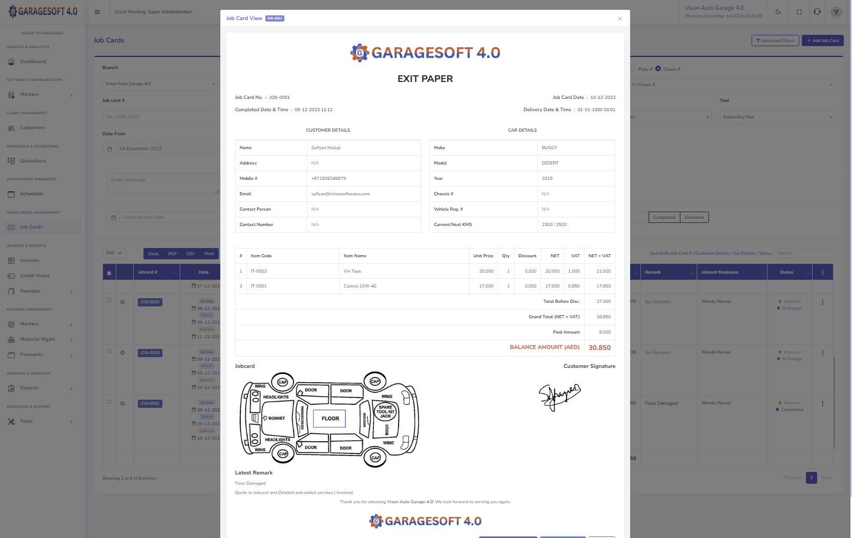 GarageSoft 4.0 Screenshot