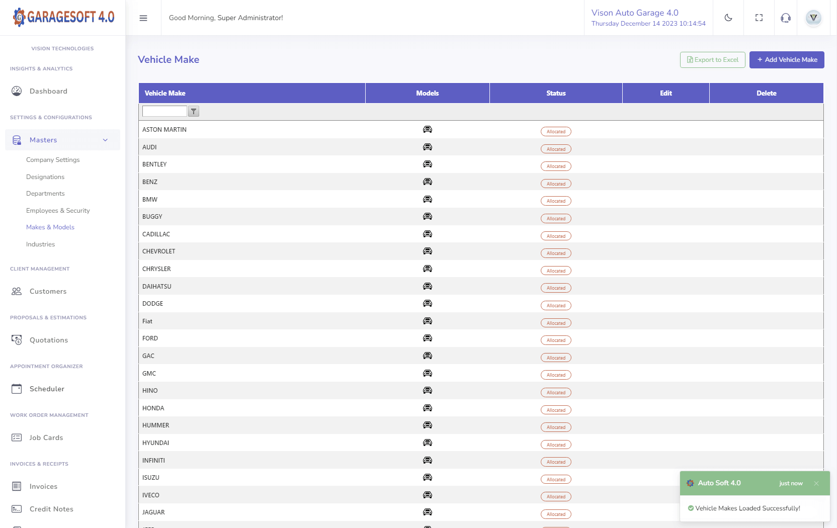 GarageSoft 4.0 Screenshot