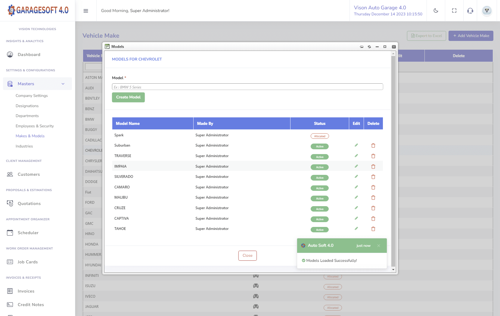 GarageSoft 4.0 Screenshot