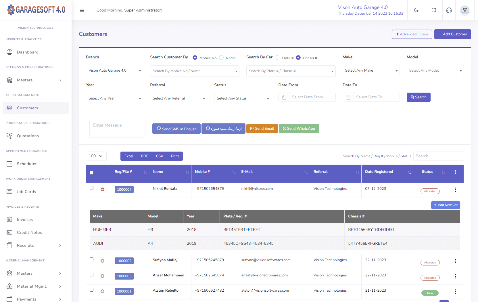 GarageSoft 4.0 Screenshot